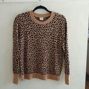 Cheetah print sweater